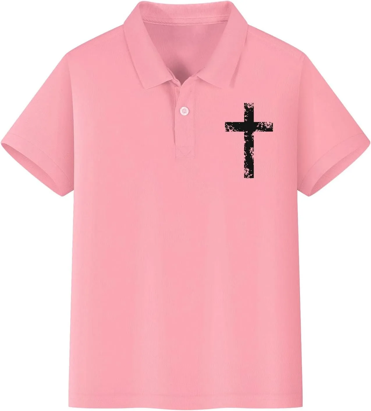 Boys Girls School Uniform Shirt Kids Short Sleeve Button Down Lapel Tops for Casual Sport Preppy School Shirts