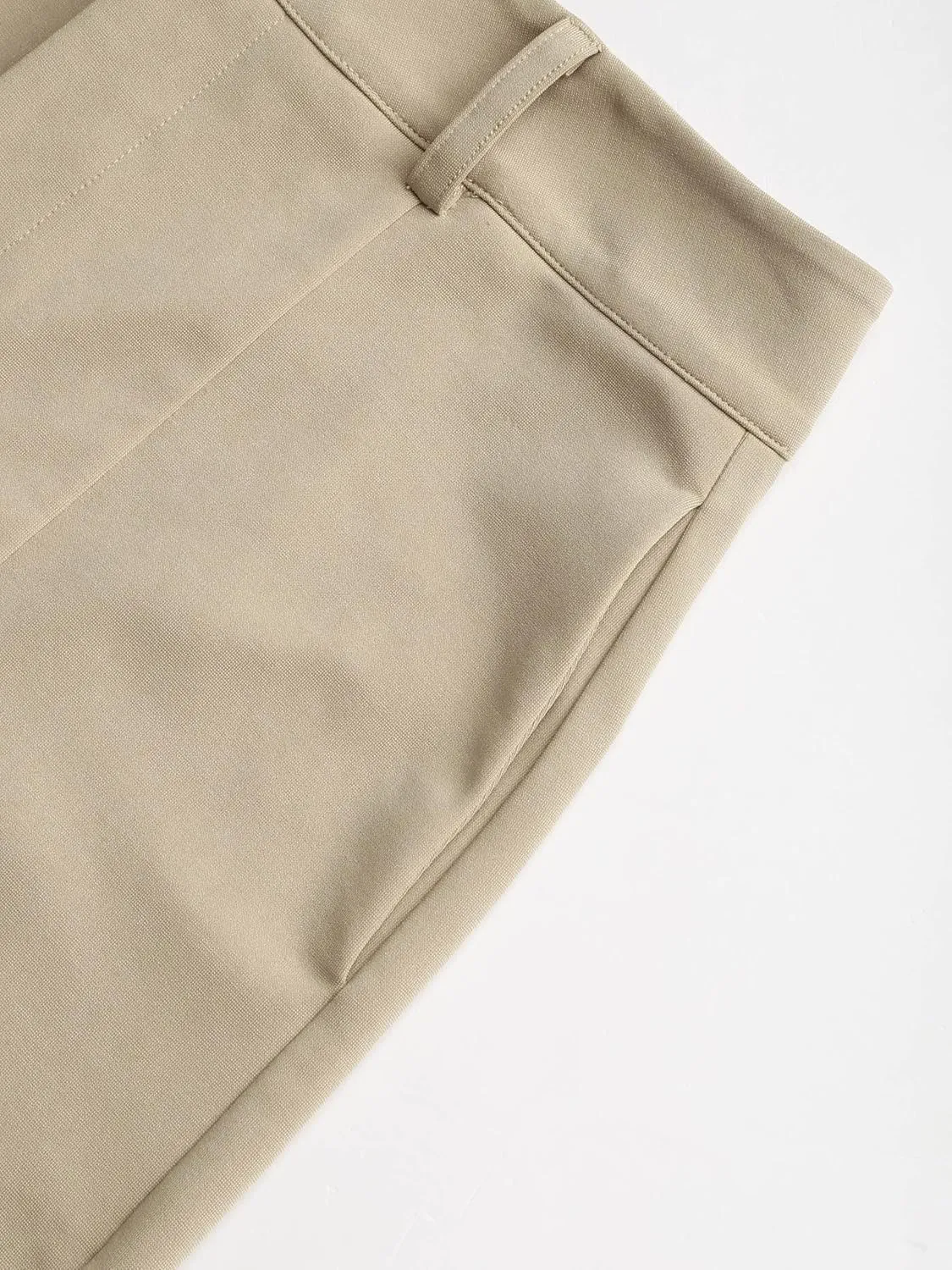 CIDER Solid Wide Leg Trousers