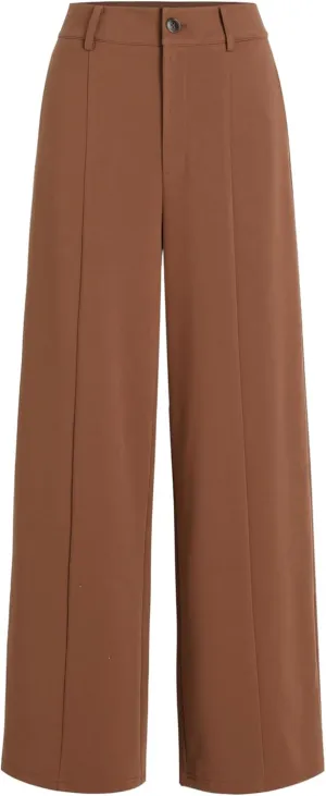 CIDER Solid Wide Leg Trousers