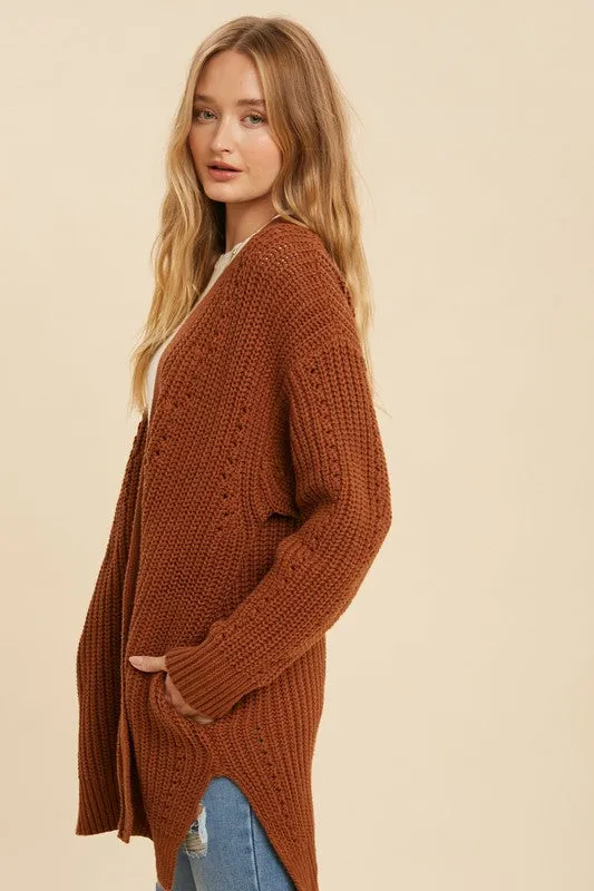 Cozy Knit Cardigan (Camel)