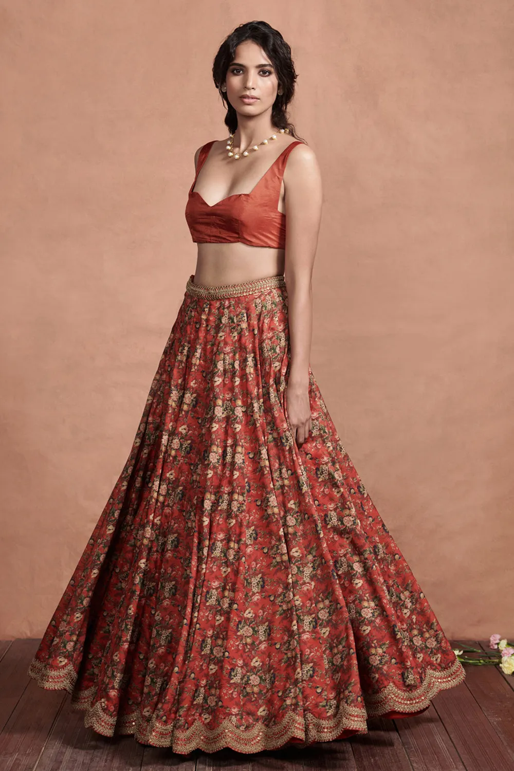 Crimson Red Blouse
