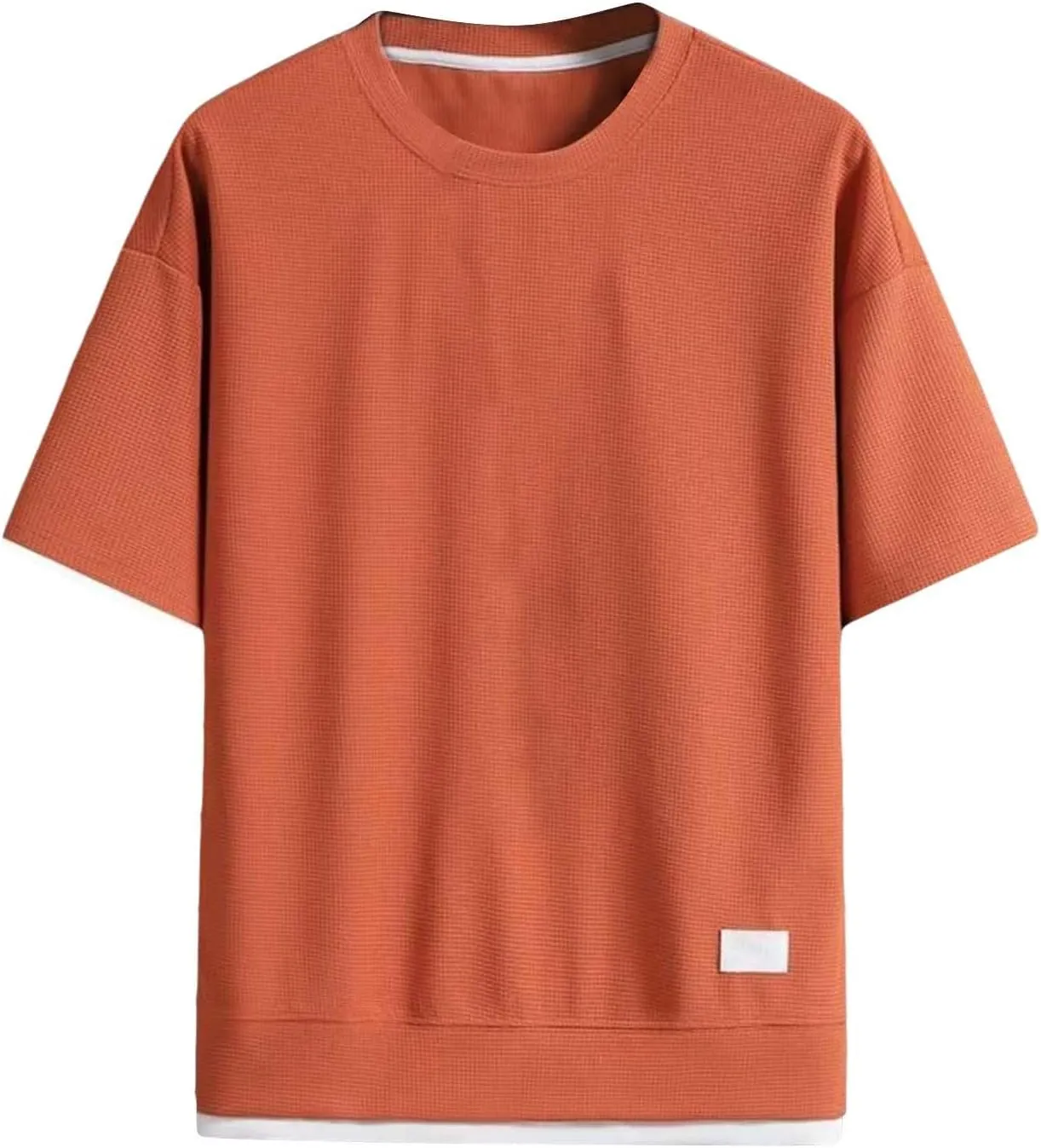 CRNTCEM Mens Crew Neck Oversized Workout T Shirts Loose Fit Athletic Running Streetwear Tees Summer Short Sleeve T-Shirts