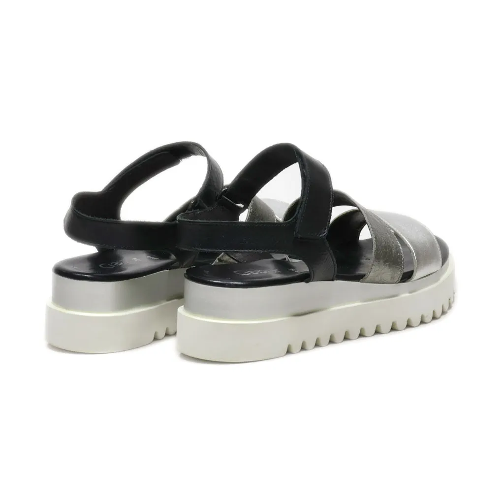 Gabor Platform Shoes Leather Black Colour For Women