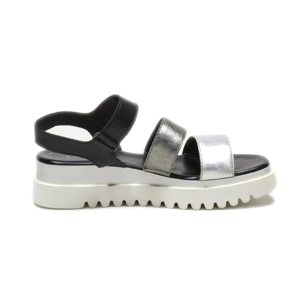 Gabor Platform Shoes Leather Black Colour For Women