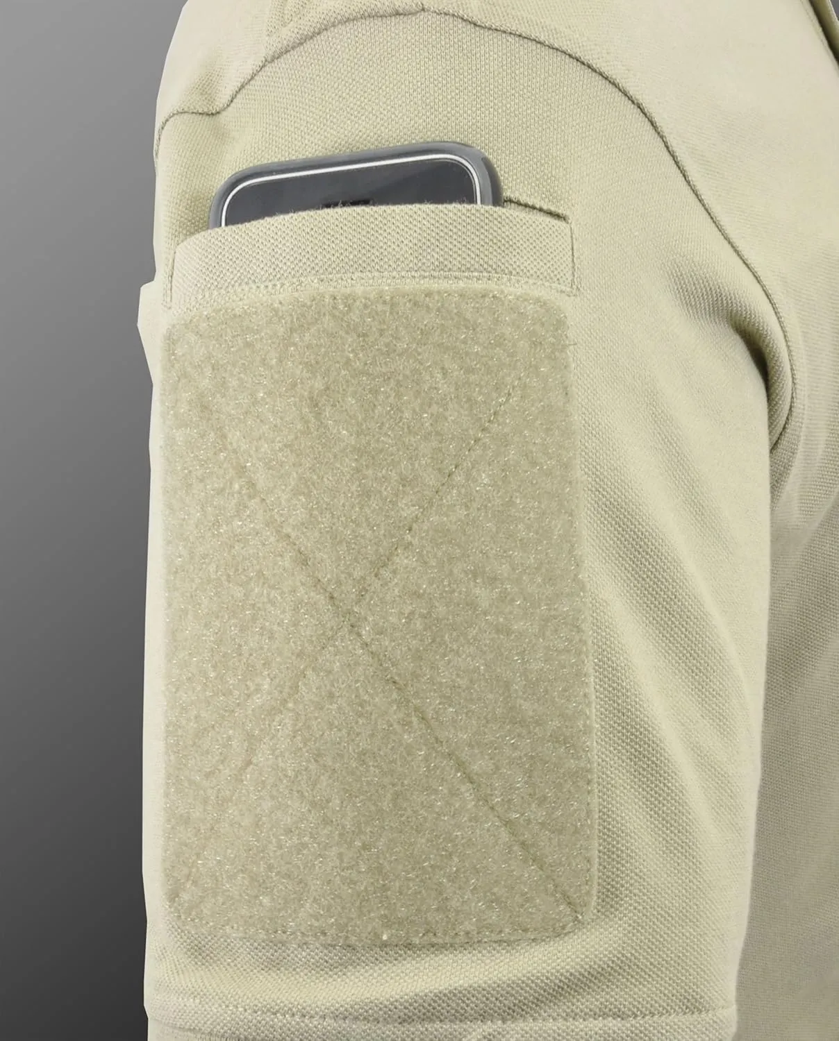 HAZARD 4 Undervest Battle Polo Tactical Velcro Arm Patch Plain Front Cotton Shirt