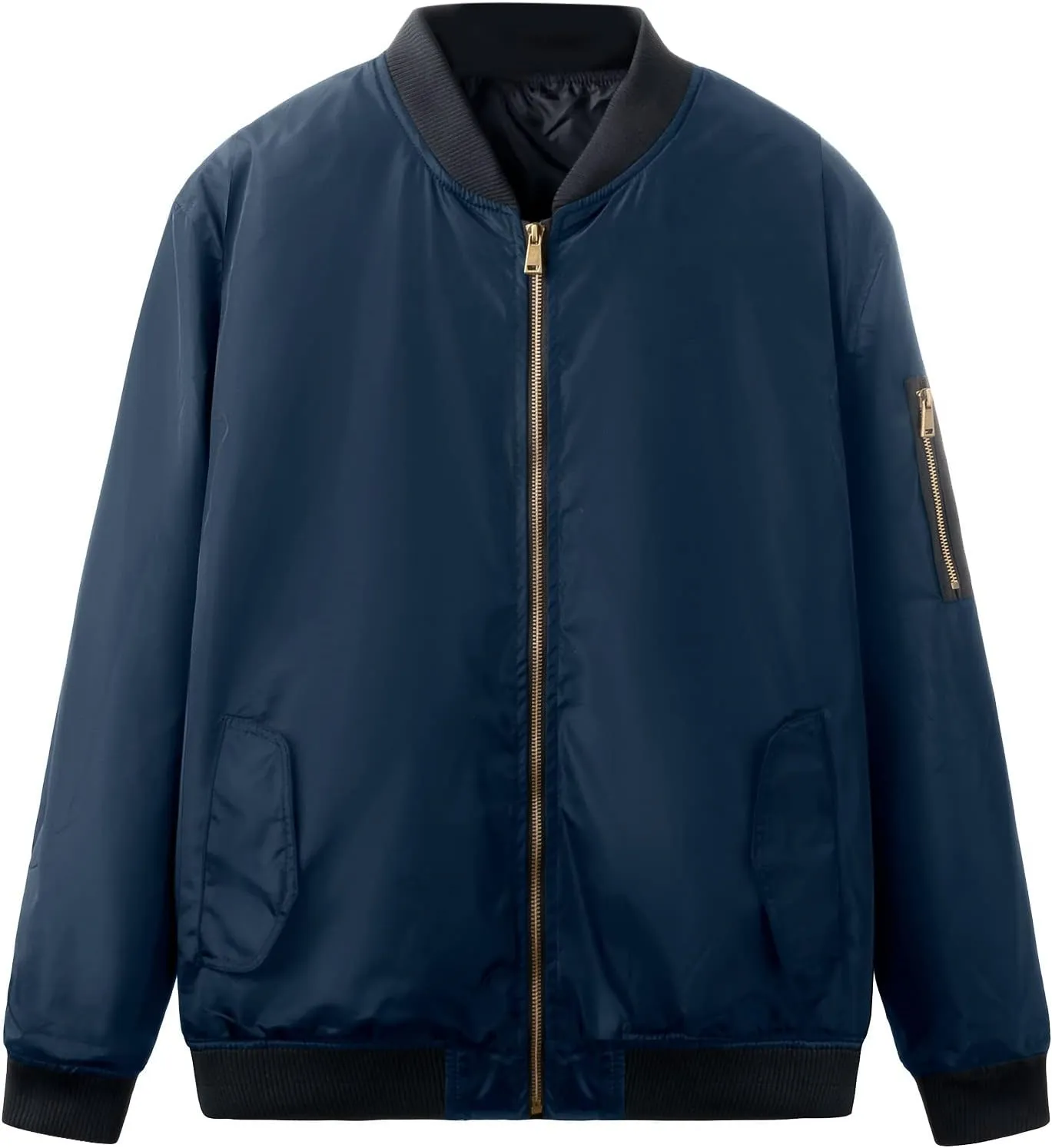 Jackets for Men, Men's Lightweight Bomber Jacket Outdoor Windproof Windbreaker Varsity Jacket Softshell Coat Outwear