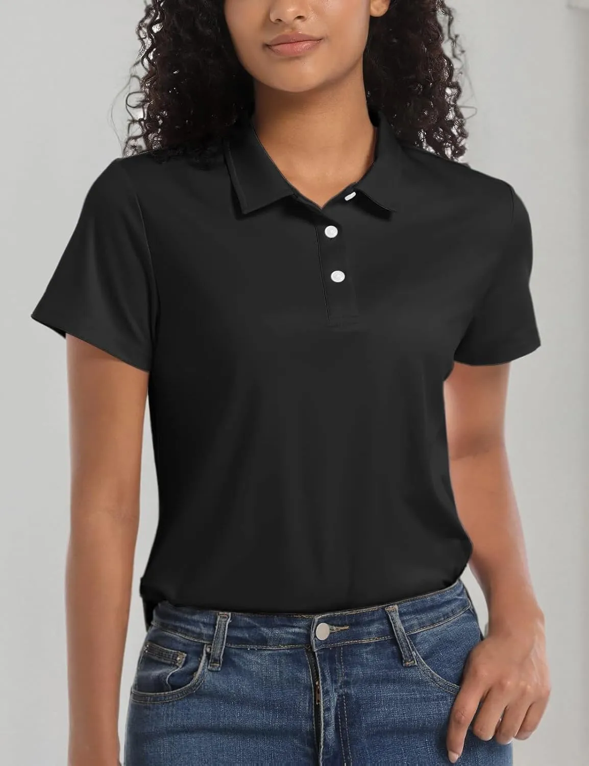 MAGCOMSEN Women's Polos Golf Shirts Short Sleeve UPF 50  Collared Shirt Quick Dry Tennis Work Athletic Tops