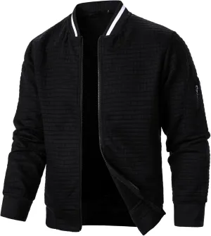 Men's Lightweight Packable Puffer Jacket Men's Bomber Jacket Lightweight Casual Stylish Light Flight Jacket Breathable Windbreaker Varsity Jackets