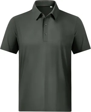 Mens Polo Shirts Short Sleeve Stretch Golf Polo Shirts Dry Fit Polo T Shirts for Men Golf Shirts Tennis Polo
