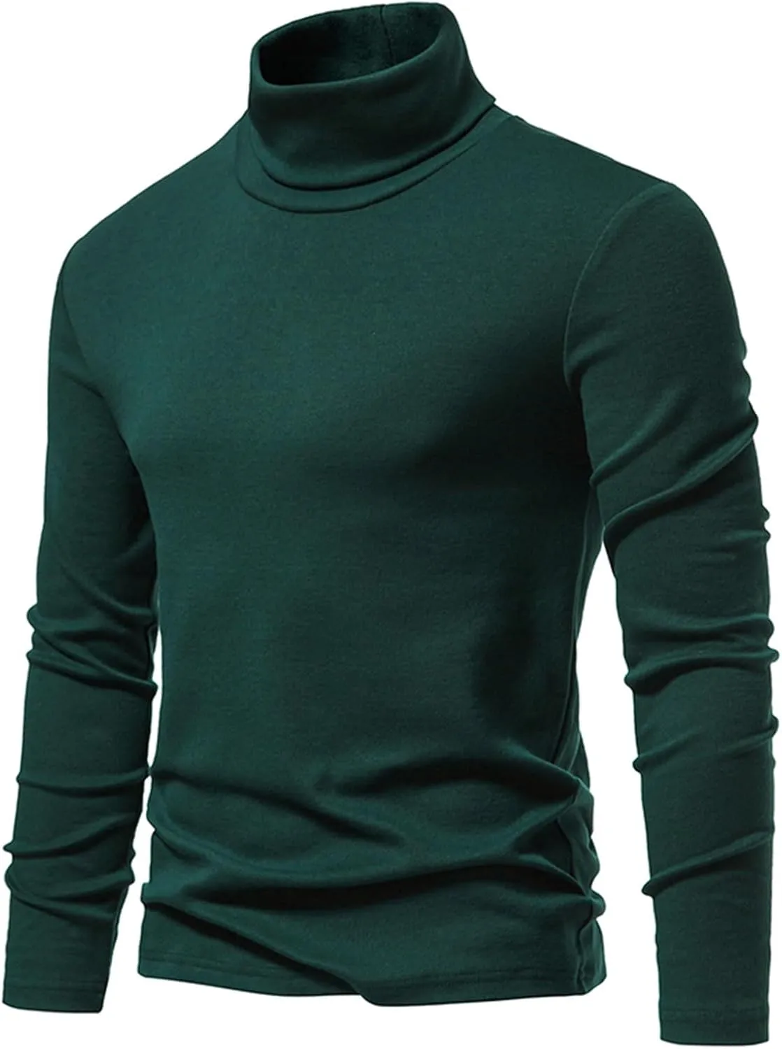 Men's Thermal Compression Underwear Shirts Fleece Premium Mock Turtleneck Undershirts Slim Fit Base Layer Pullover