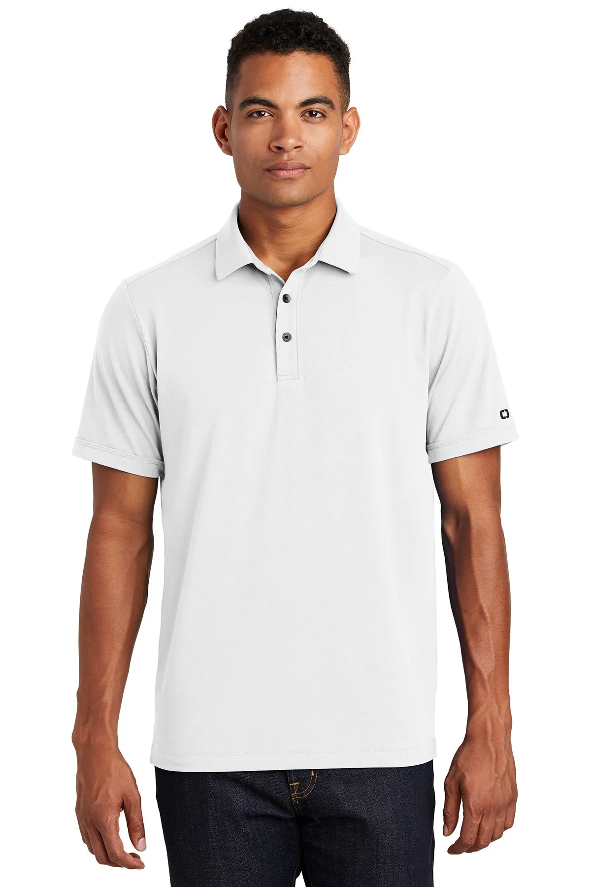 OGIO Limit Branded Polos, Bright White