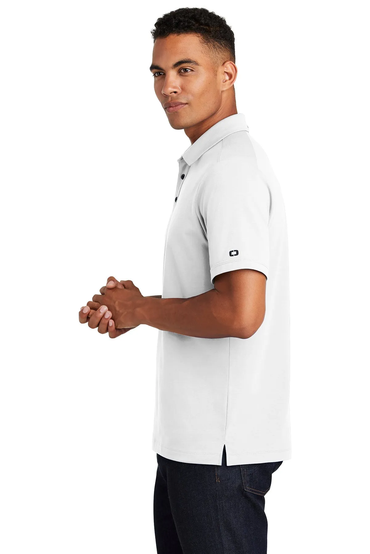 OGIO Limit Branded Polos, Bright White