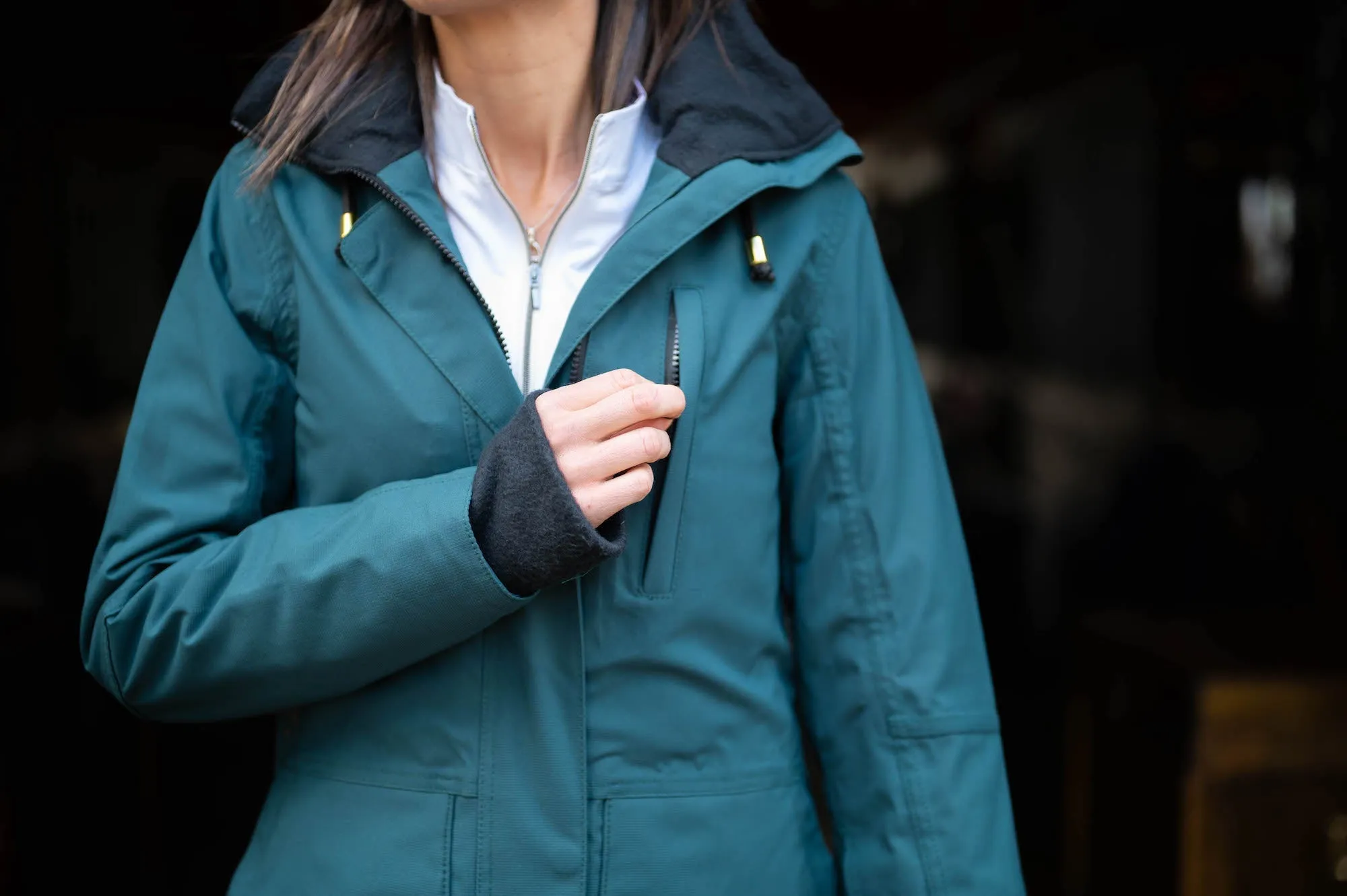 Redingote Winter Insulated Riding Jacket - Pine